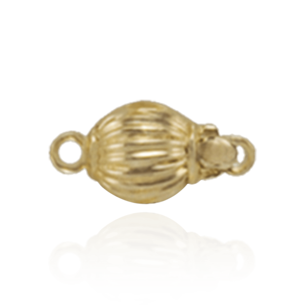 Corrugated Bead Pearl Clasps (6 mm-11 mm)