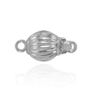 Corrugated Bead Pearl Clasps (6 mm-11 mm)