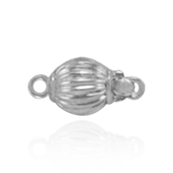Corrugated Bead Pearl Clasps (6 mm-11 mm)