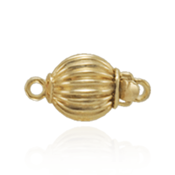 Corrugated Bead Pearl Clasps (6 mm-11 mm)