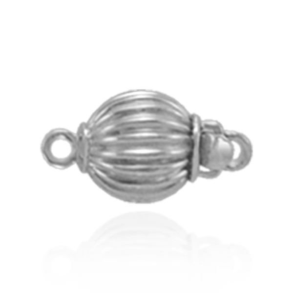 Corrugated Bead Pearl Clasps (6 mm-11 mm)