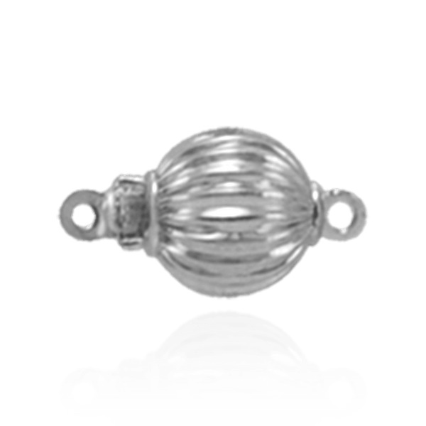 Corrugated Bead Pearl Clasps (6 mm-11 mm)