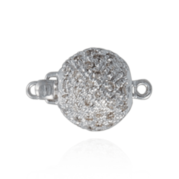 Bead Pearl Clasps with Stardust Diamonds (11 mm)