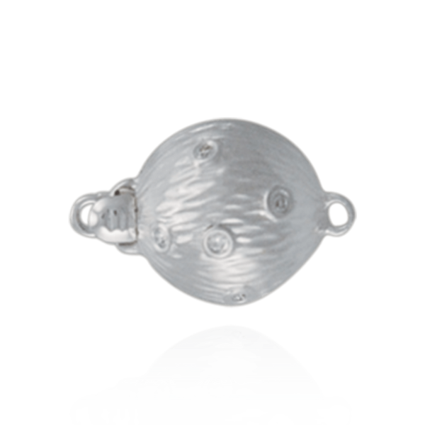Bead Pearl Clasps with Diamonds (9 mm-12 mm)
