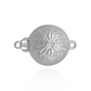 Bead Pearl Clasps with Diamonds in Center (11.5 mm)