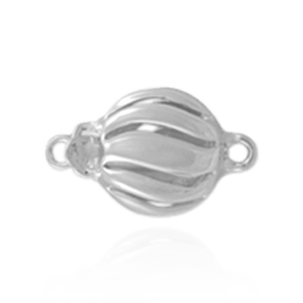 Bead Pearl Clasp with Swirl Design (13 mm)