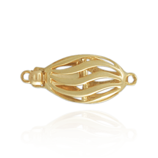 Oval Bead Pearl Clasp (20 mm)