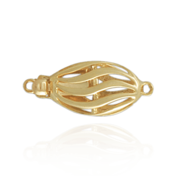 Oval Bead Pearl Clasp (20 mm)