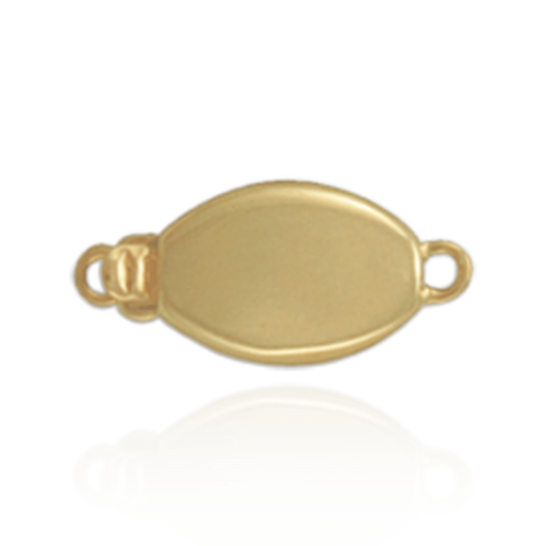 Oval Bead Pearl Clasp (15.5 mm)