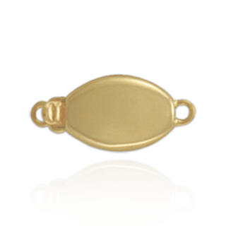 Oval Bead Pearl Clasp (15.5 mm)