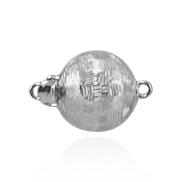 Bead Pearl Clasp with Diamond Cut Surface (10 mm-12 mm)