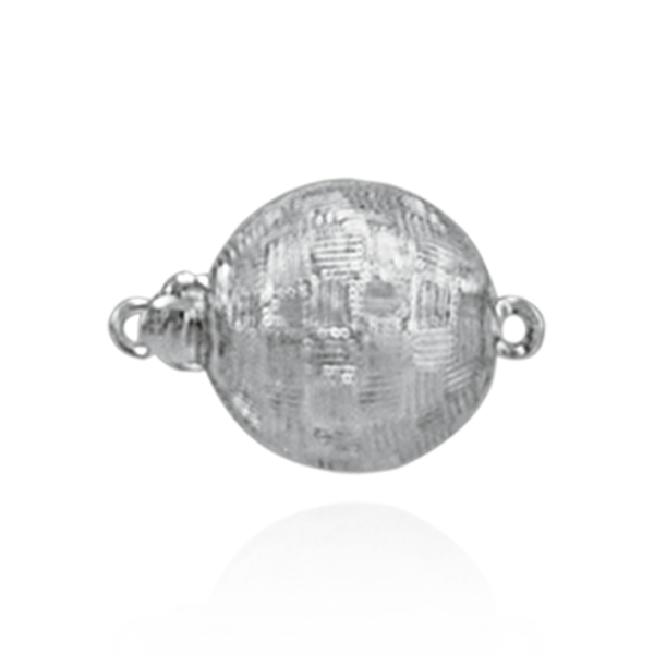 Bead Pearl Clasp with Diamond Cut Surface (10 mm-12 mm)