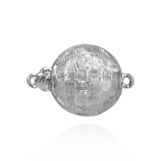 Bead Pearl Clasp with Diamond Cut Surface (10 mm-12 mm)