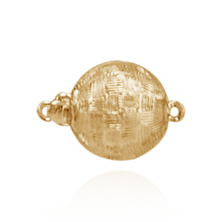 Bead Pearl Clasp with Diamond Cut Surface (10 mm-12 mm)