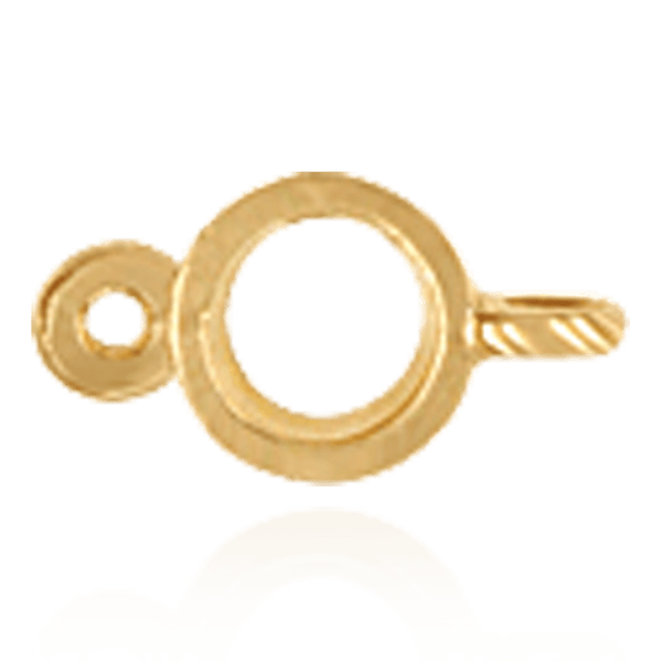 Round Bezel with Rings in 14K Gold (2.50 mm - 4.00 mm)