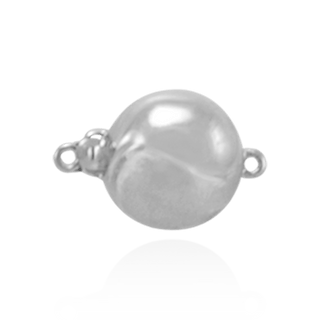 Bead Pearl Clasp with Diamond Cut Surface (12 mm)