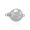 Bead Pearl Clasp with Diamond Cut Surface (12 mm)