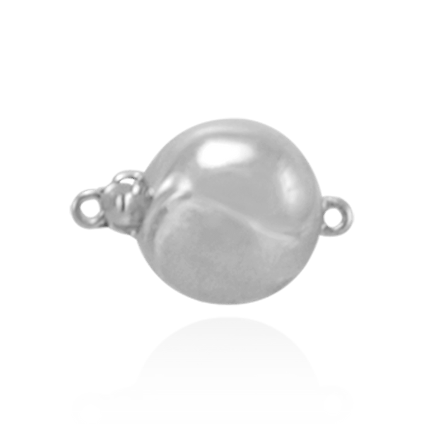 Bead Pearl Clasp with Diamond Cut Surface (12 mm)