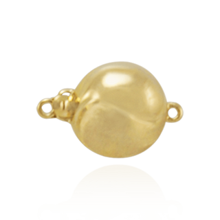 Bead Pearl Clasp with Diamond Cut Surface (12 mm)