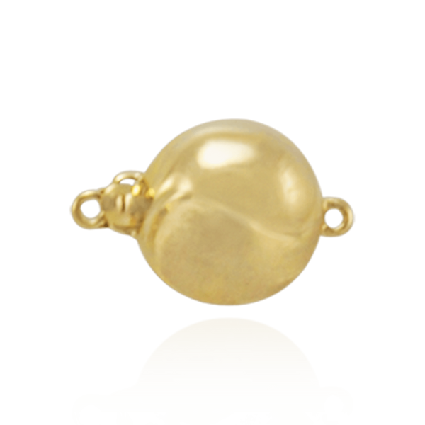 Bead Pearl Clasp with Diamond Cut Surface (12 mm)