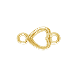 Heart Bezel with Rings in 14K Gold (3.00 mm - 5.00 x 4.50 mm)