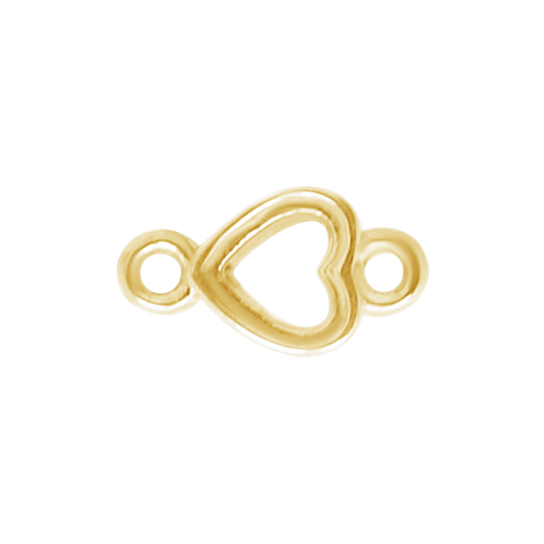 Heart Bezel Pendant in 14K Gold (3.00 mm - 5.00 x 4.50 mm)