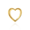 Heart Shape Tapered Bezels in 14K Gold (3.50 x 3.00 mm - 12.50 x 11.00 mm)
