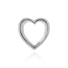 Heart Shape Tapered Bezels in Sterling Silver (3.50 x 3.00 mm - 12.50 x 11.00 mm)