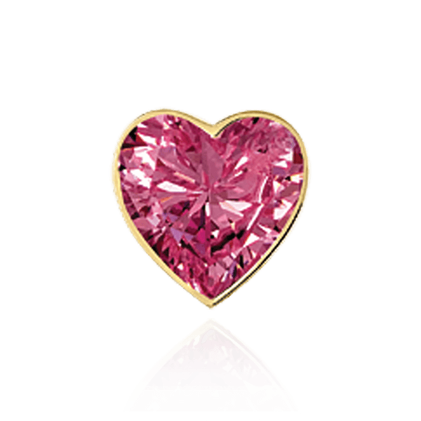 Heart Shape Tapered Bezels in 14K Gold (3.50 x 3.00 mm - 12.50 x 11.00 mm)