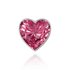 Heart Shape Tapered Bezels in Sterling Silver (3.50 x 3.00 mm - 12.50 x 11.00 mm)
