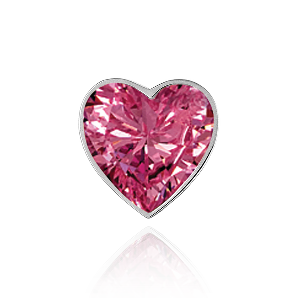 Heart Shape Tapered Bezels in Sterling Silver (3.50 x 3.00 mm - 12.50 x 11.00 mm)