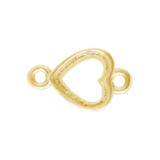 Heart Bezel Pendant in 14K Gold (3.00 mm - 5.00 x 4.50 mm)