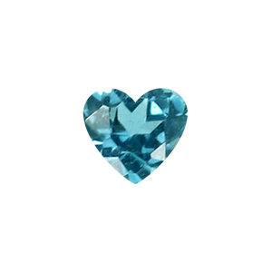 Heart Aquamarine - March Birthstones