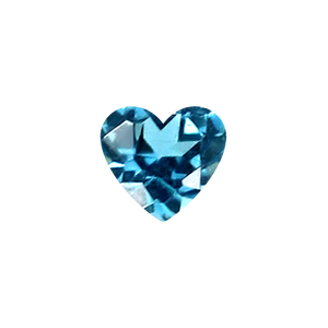Heart Blue Topaz - December Birthstones