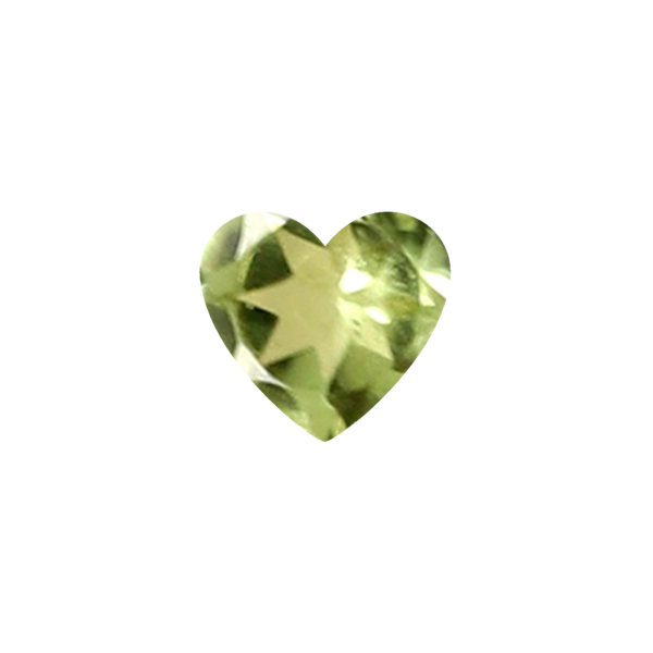 Heart Peridot - August Birthstones