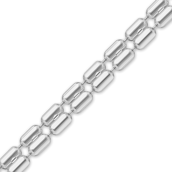 Bulk / Spooled Cylinder Bead Chain in Sterling Silver (2.30 mm - 2.40 mm)