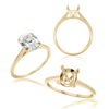 Oval 4 Prong Basket Solitaire