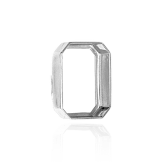 Octagon Shape Low Bezels in Sterling Silver (8.00 x 6.00 mm - 20.00 x 15.00 mm)