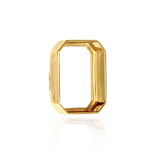 Octagon Shape Low Bezels in 14K Gold (8.00 x 6.00 mm - 20.00 x 15.00 mm)