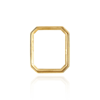 Octagon Shape Low Bezels in 14K Gold (8.00 x 6.00 mm - 20.00 x 15.00 mm)