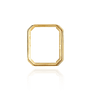 Octagon Shape Low Bezels in 14K Gold (8.00 x 6.00 mm - 20.00 x 15.00 mm)