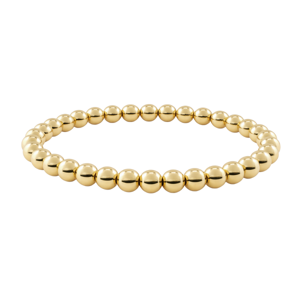 Stretchable Beaded Bracelet in 14K Gold-Filled (4.00 mm - 8.00 mm)