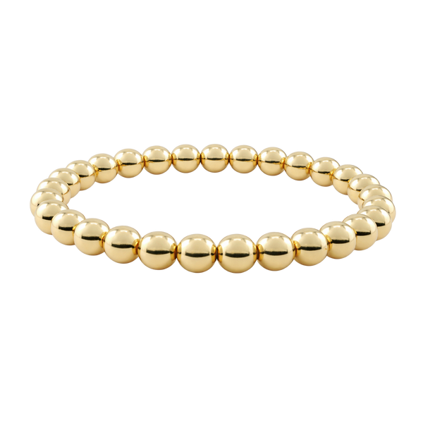 Stretchable Beaded Bracelet in 14K Gold-Filled (4.00 mm - 8.00 mm)