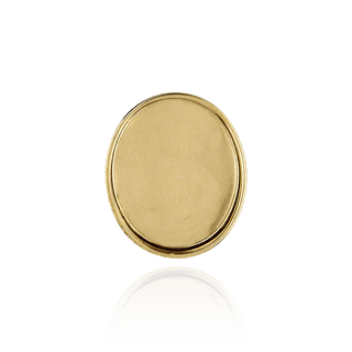 Oval Low Bezels With Closed Back in 14K Gold (5.00 x 3.00 mm - 20.00 x 15.00 mm)