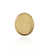 Oval Low Bezels With Closed Back in 14K Gold (5.00 x 3.00 mm - 20.00 x 15.00 mm)