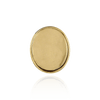 Oval Low Bezels With Closed Back in 14K Gold (5.00 x 3.00 mm - 20.00 x 15.00 mm)