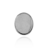 Oval Low Bezels With Closed Back in Sterling Silver (5.00 x 3.00 mm - 20.00 x 15.00 mm)