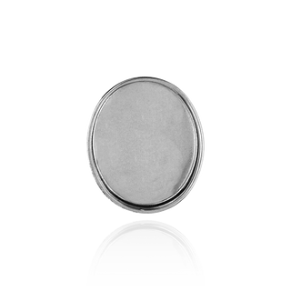 Oval Low Bezels With Closed Back in Sterling Silver (5.00 x 3.00 mm - 20.00 x 15.00 mm)