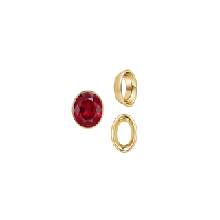 Oval Tapered Bezels in 14K Gold (3.50 x 2.00 mm - 13.00 x 11.00 mm)