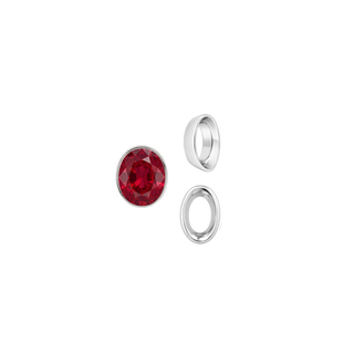 Oval Tapered Bezels in Sterling Silver (3.50 x 2.00 mm - 13.00 x 11.00 mm)